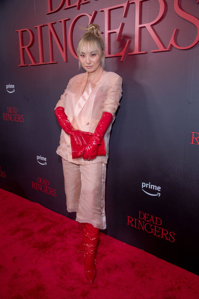 Amazon Prime Video's "Dead Ringers" World Premiere. April 03, 2023, New York, New York, USA: Poppy Liu attends the world premiere of Prime Video's "Dead Ringers" at Metrograph on April 03, 2023 in New York City.   - 写真・画像
