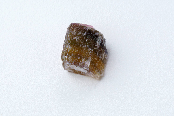 Raw fluorite mineral stone, natural minerals. Mineral fluorite translucent stone - Fotoğraf, Görsel