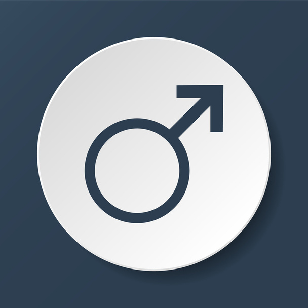 Male sign icon.  - Vector, imagen