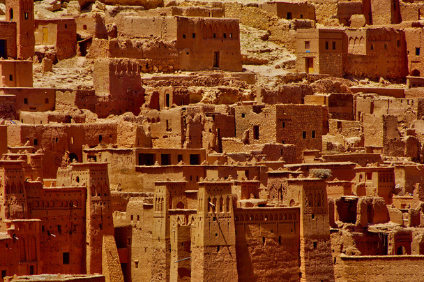 ait ベン addou、砂漠のクサル  - 写真・画像