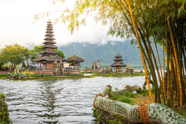 views of pura ulun danu beratan temple in bali, indonesia - Photo, Image