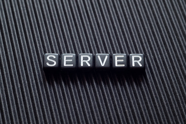 Server - word concept on cubes, text, letters - 写真・画像