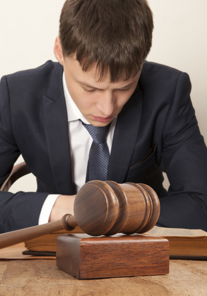 Lawyer in court - Фото, изображение