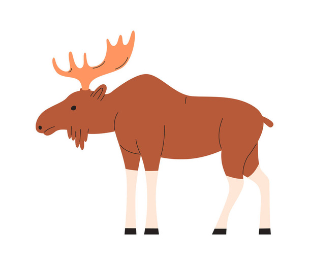 Elk Animal Standing Vector Illustration - Вектор, зображення