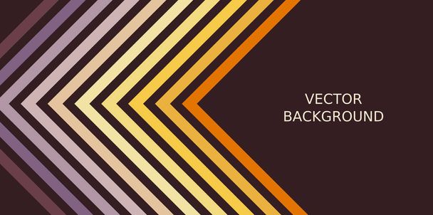 Vintage colors chevron pattern background banner. Vector illustration. - Vector, Imagen