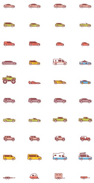 Иконки векторных автомобилей
 - Вектор,изображение