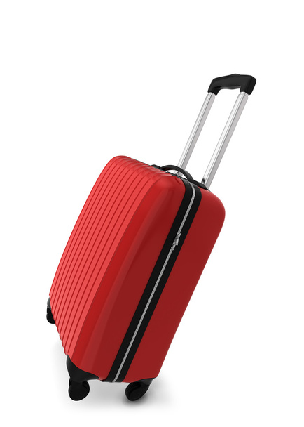 Red suitcase - Φωτογραφία, εικόνα