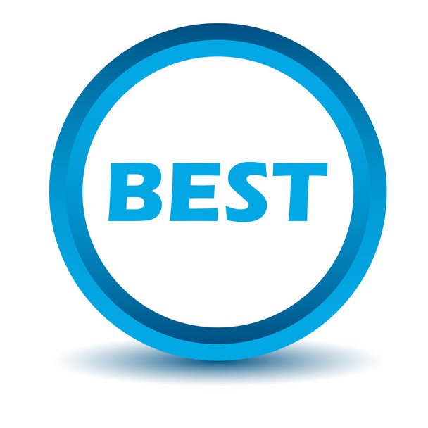 Blue best icon - Vector, Image