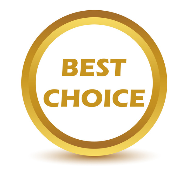Gold best choice icon - Vector, Image