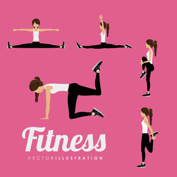 Fitness design, vector illustration. - Vector, Image