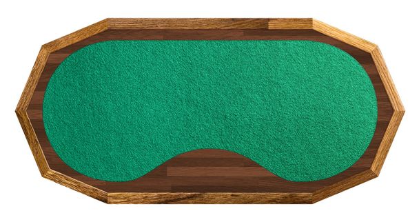 tavolo da poker isolato su bianco
 - Foto, immagini