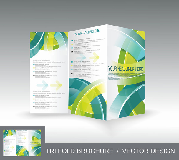 Brochure template design - Vetor, Imagem
