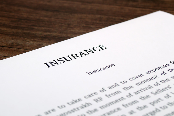 insurance  form on the desk in the office - Photo, Image