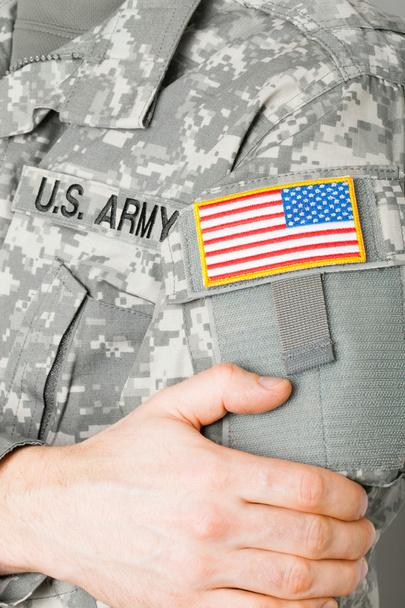 Прапор США плеча патч на припой готелю рівномірний - Фото, зображення