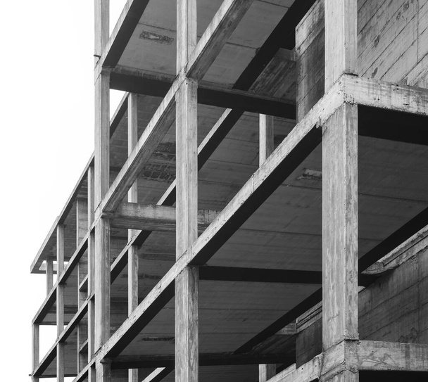 Építés alatt álló betonszerkezet  - Fotó, kép