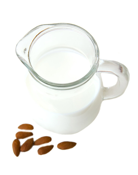 Mandlové mléko z výše - Fotografie, Obrázek