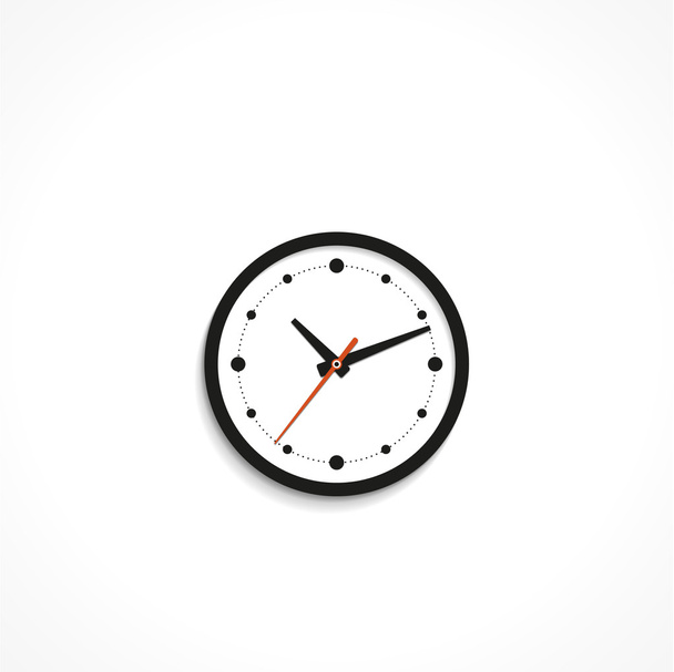 Clock Icon Isolated on White Background - Wektor, obraz