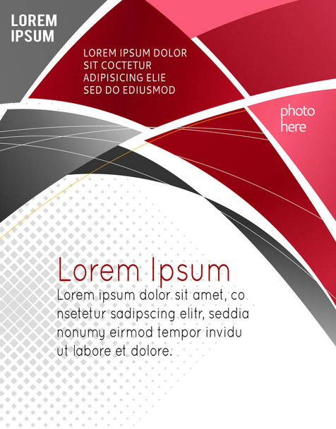 Illustrated colorful layout with abstraction. Magazine cover, business brochure template. - Вектор,изображение