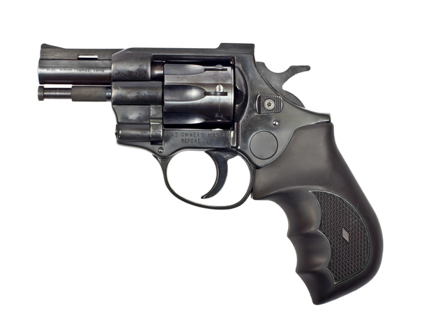zwarte revolver - Foto, afbeelding