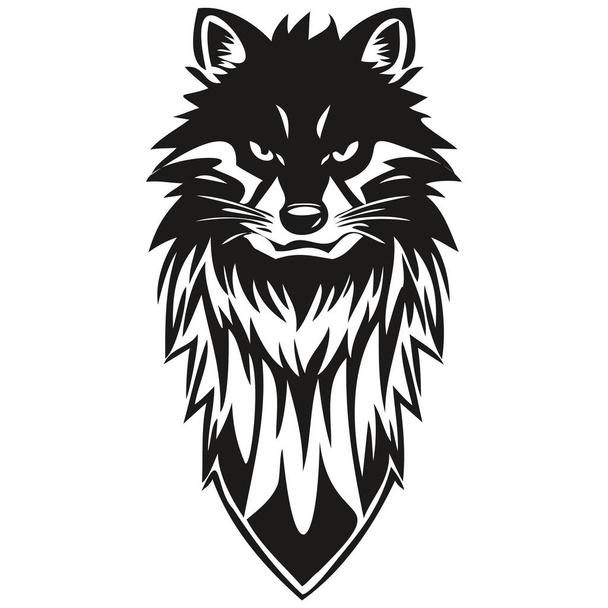 Mascot logotype Raccoon head, vector template badges for esport and sport tea - Vector, Image