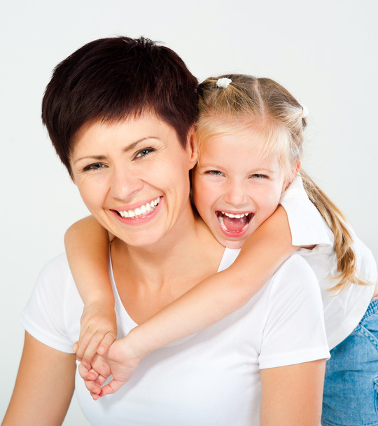 Mother and daughter laughing - Foto, Imagem