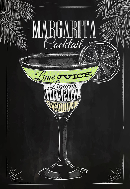 Craie cocktail Margarita
 - Vecteur, image