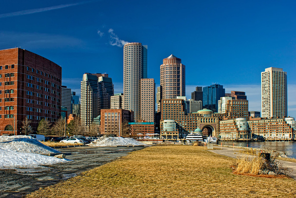Skyline of south boston in winter - Photo, Image
