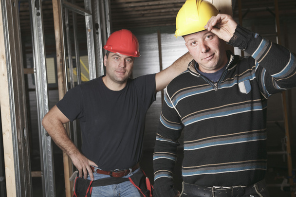 Stavební mužů pracujících mimo - Fotografie, Obrázek