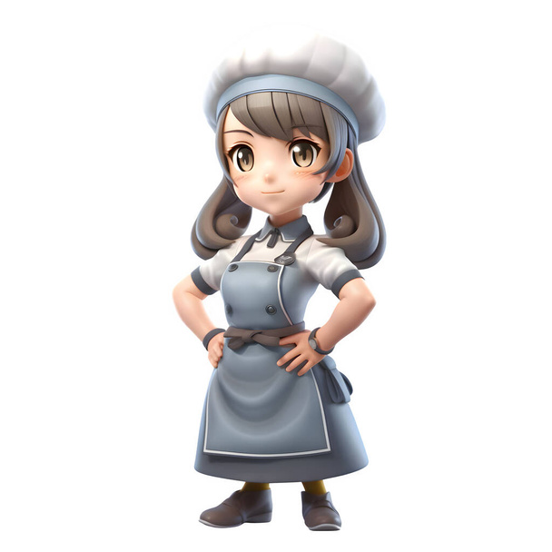 Creative and Innovative Chef Women Imaginative and Dynamic Characters for Culinary Industry Projects White Background - Fotó, kép