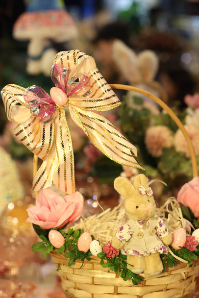 Cute Plush Easter Bunny Basket - Photo, Image