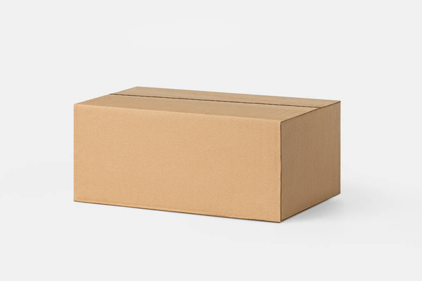 Teslimat için karton kutu, paketler. Hafif bir arkaplanda - Fotoğraf, Görsel