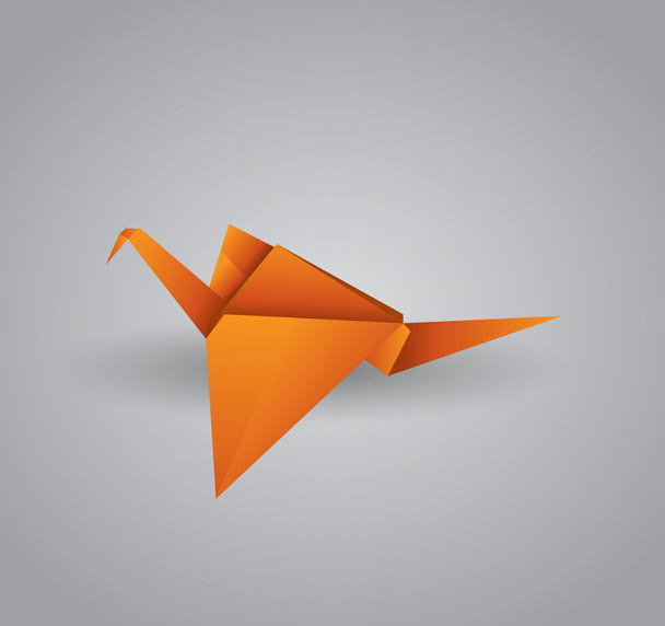 Origami πουλί - Διάνυσμα, εικόνα