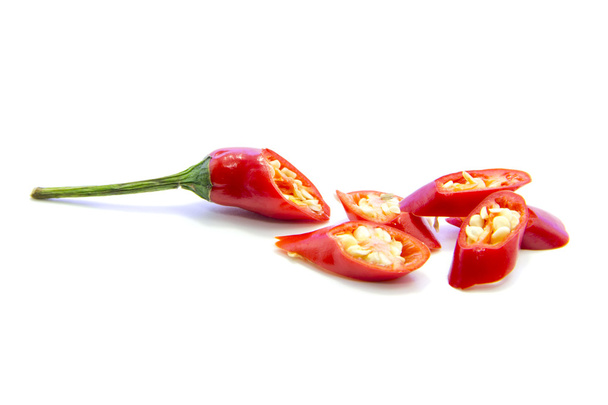 plasterki czerwona papryka chili - Zdjęcie, obraz