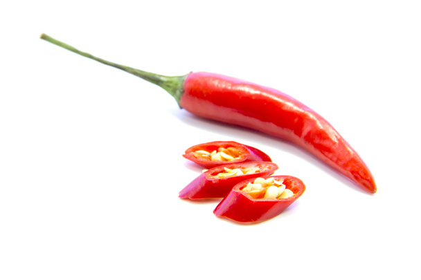 Нарезанный красный перец чили
 - Фото, изображение