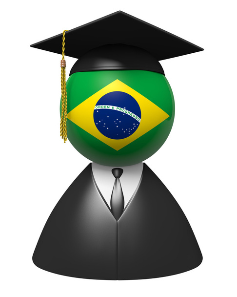 Brazílie college absolvent koncept pro školy a vzdělání - Fotografie, Obrázek