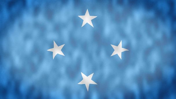 Bandera de Micronesia. Bandera de Micronesia. - Foto, imagen