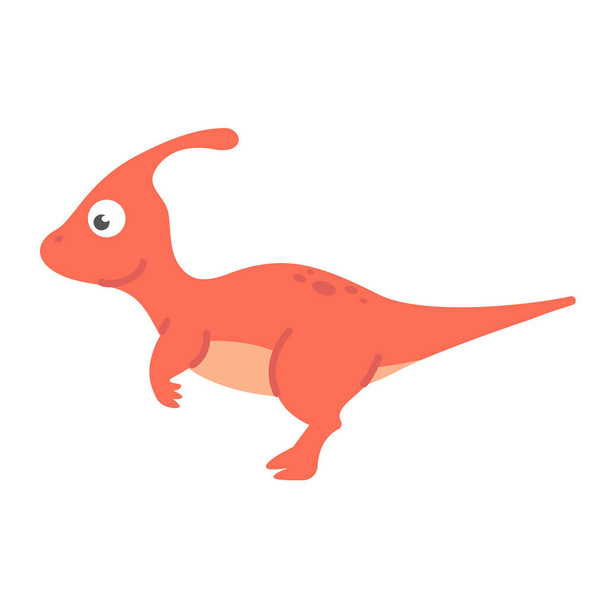 Cute cartoon dinosaur for nursery decoration. - Vector, Image