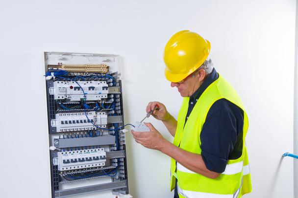 Male electrician working - Photo, Image