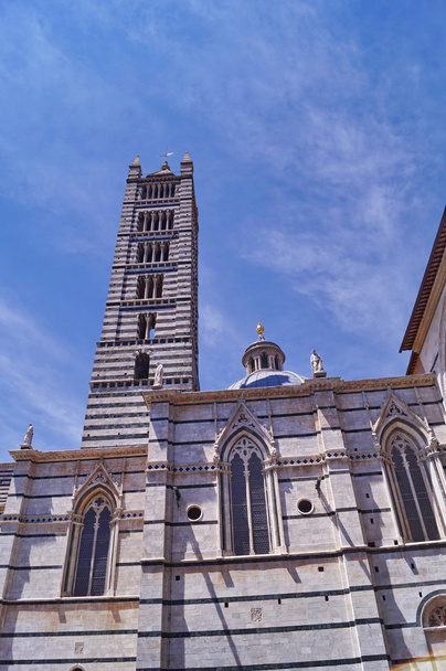 Καμπαναριό της Σιένα καθεδρικό ναό, Τοσκάνη, Ιταλία - Φωτογραφία, εικόνα