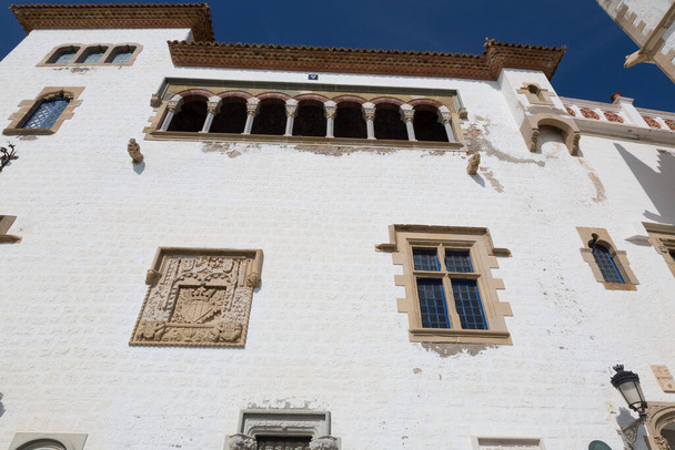 Historical centre of the Mediterranean coastal town of Sitges - Photo, Image