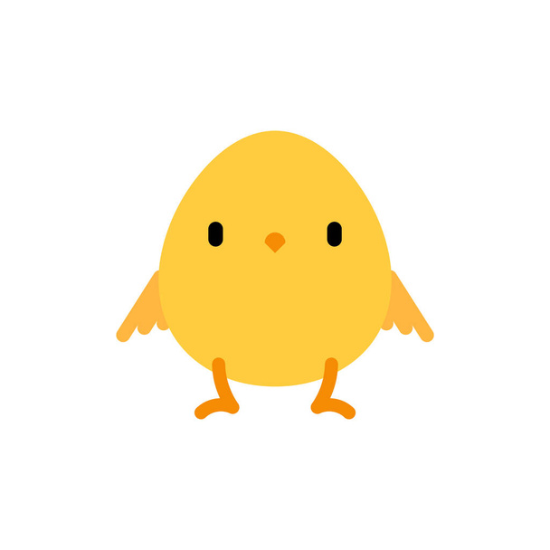 Chicken cartoon cute isolated. Little chicken Vector illustration - Vector, afbeelding
