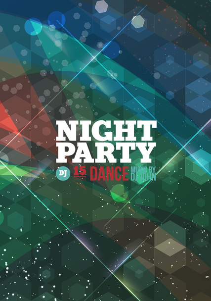 Night party Vector - Διάνυσμα, εικόνα
