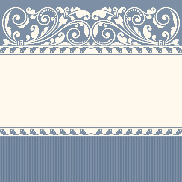 Floral pattern for invitation or greeting card. - ベクター画像