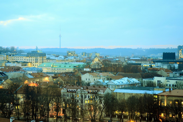 Vilna Winter Panorama Gediminasin linnan tornista
 - Valokuva, kuva