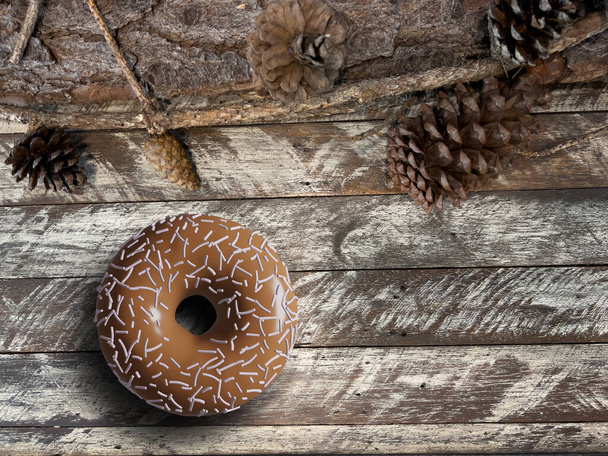 3D pink donut isolate on white BG - Фото, зображення