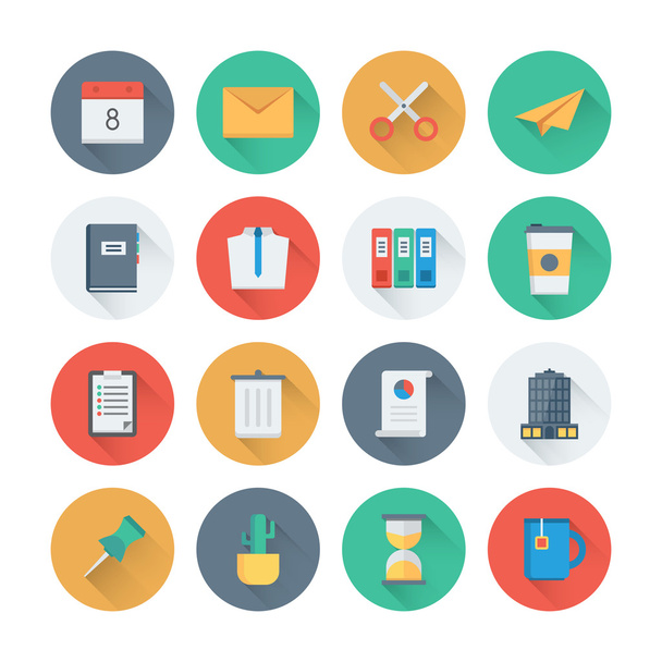 office tools  icons - ベクター画像