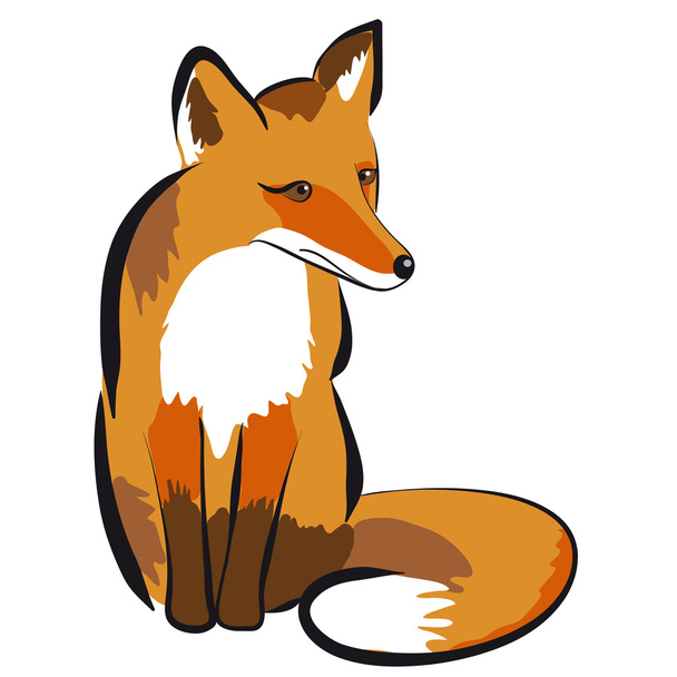 Illustration of a fox. - Vector, Image