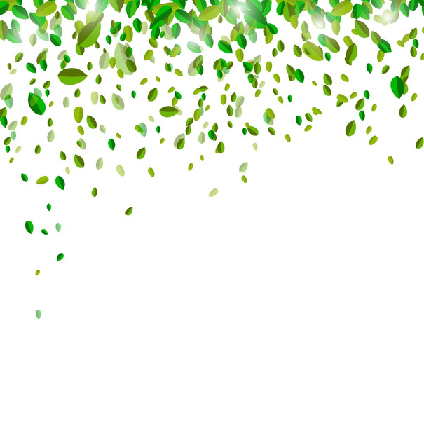 落ち葉で自然な緑の背景 - ベクター画像
