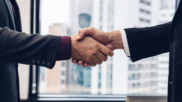 Business people shaking hands. Businessman shaking hands during a meeting in the office - Photo, Image