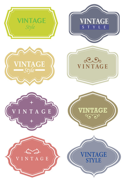 Vector vintage labels - Vektor, obrázek